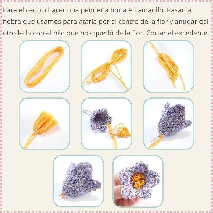 Patrón de maceta kawaii con flores de crochet adorables