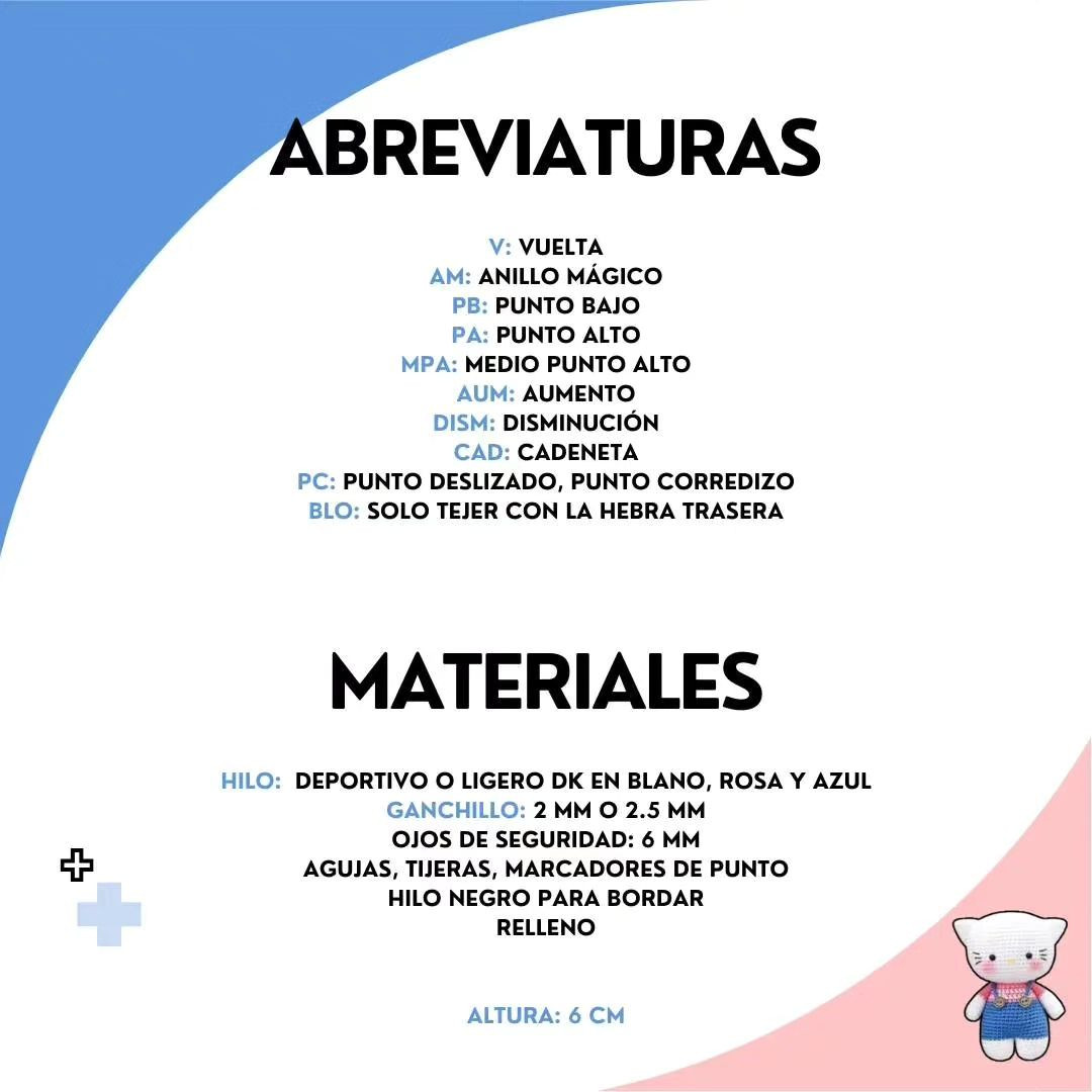 Patrón gratis para hacer Hello Kitty amigurumi adorable