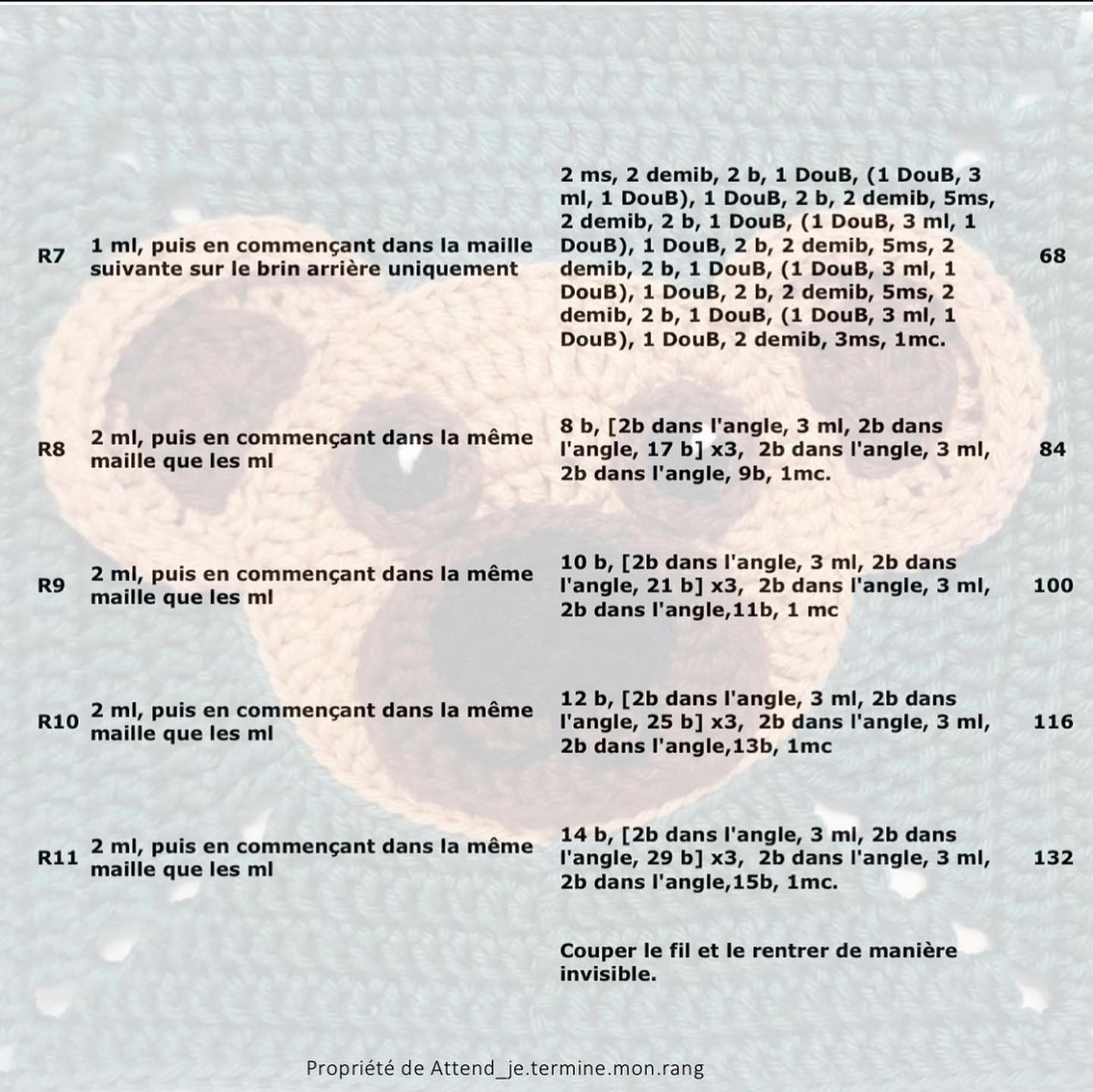 Patron gratuit pour crocheter un ours adorable