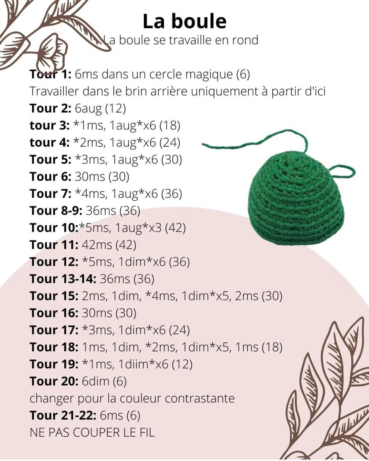 Patron gratuit pour crocheter un sucre d'orge
