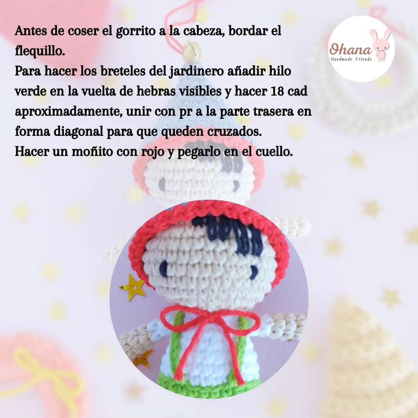Patrón gratuito de amigurumi duendecito para decorar tu hogar