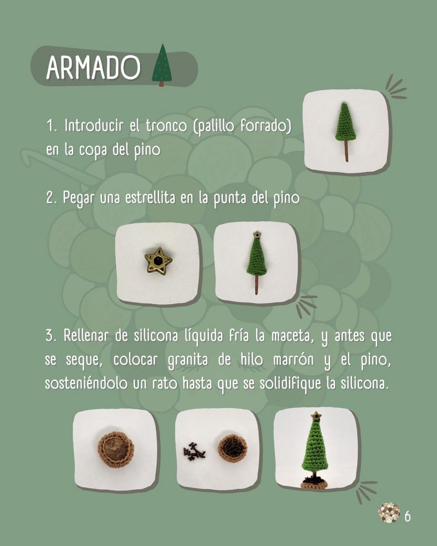Patrón gratuito de árbol de Navidad victoriano en crochet