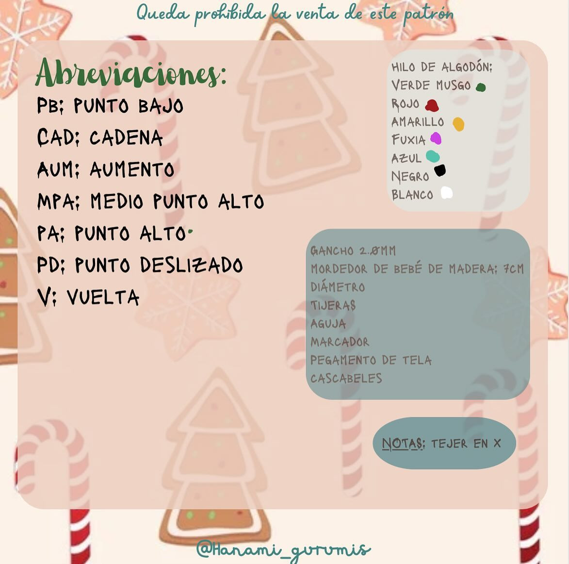 Patrón gratuito de corona navideña a crochet paso a paso