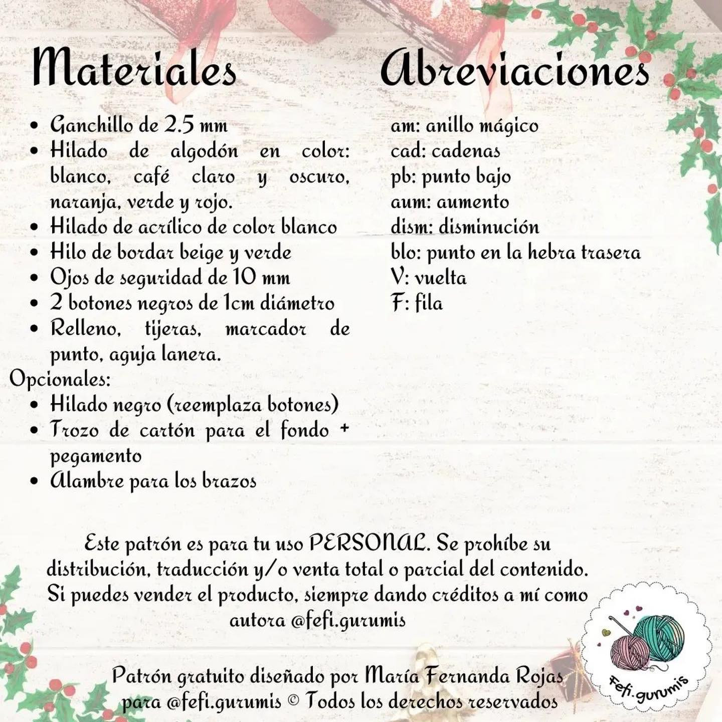 Patrón gratuito de muñeco de nieve con reno de ganchillo navideño