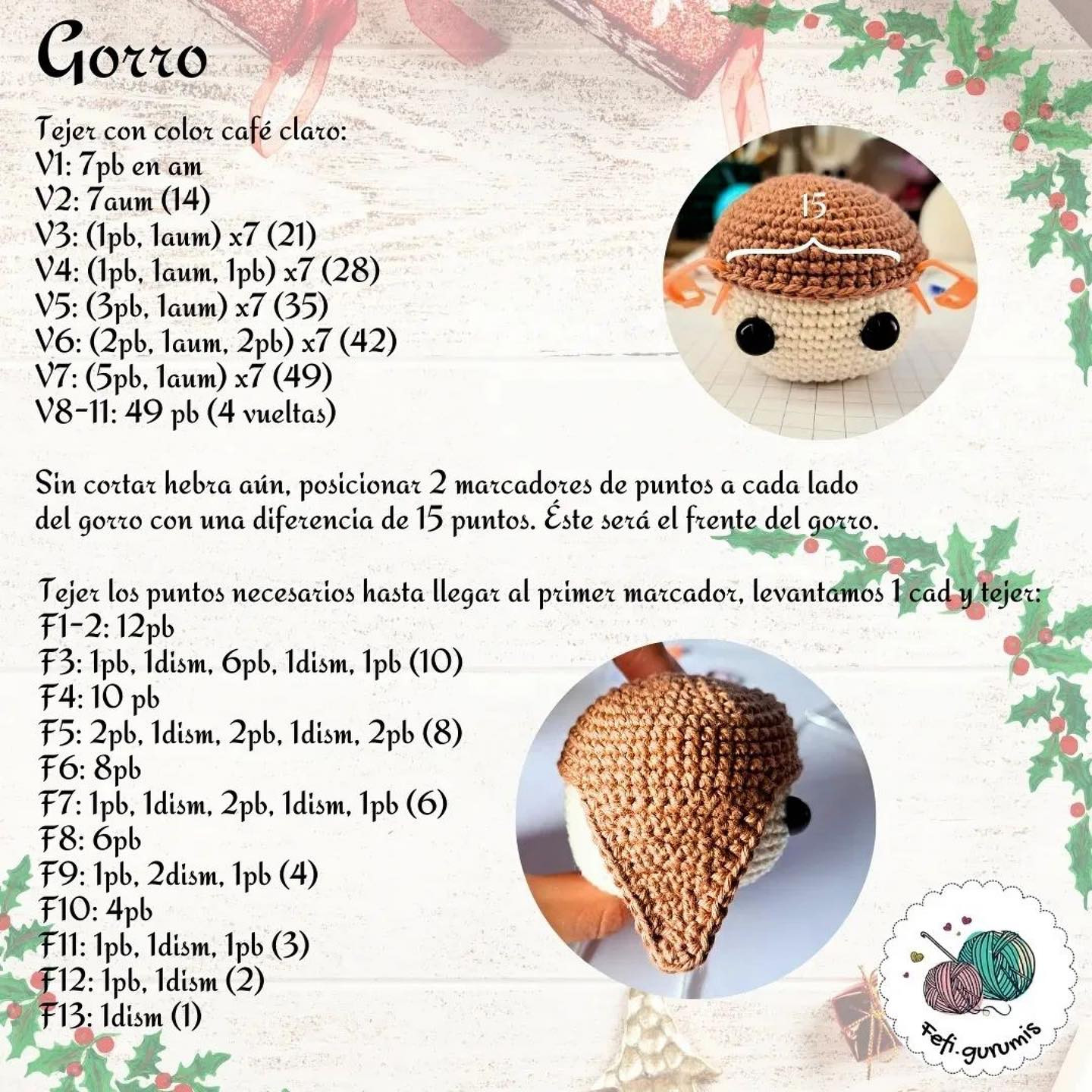 Patrón gratuito de muñeco de nieve con reno de ganchillo navideño
