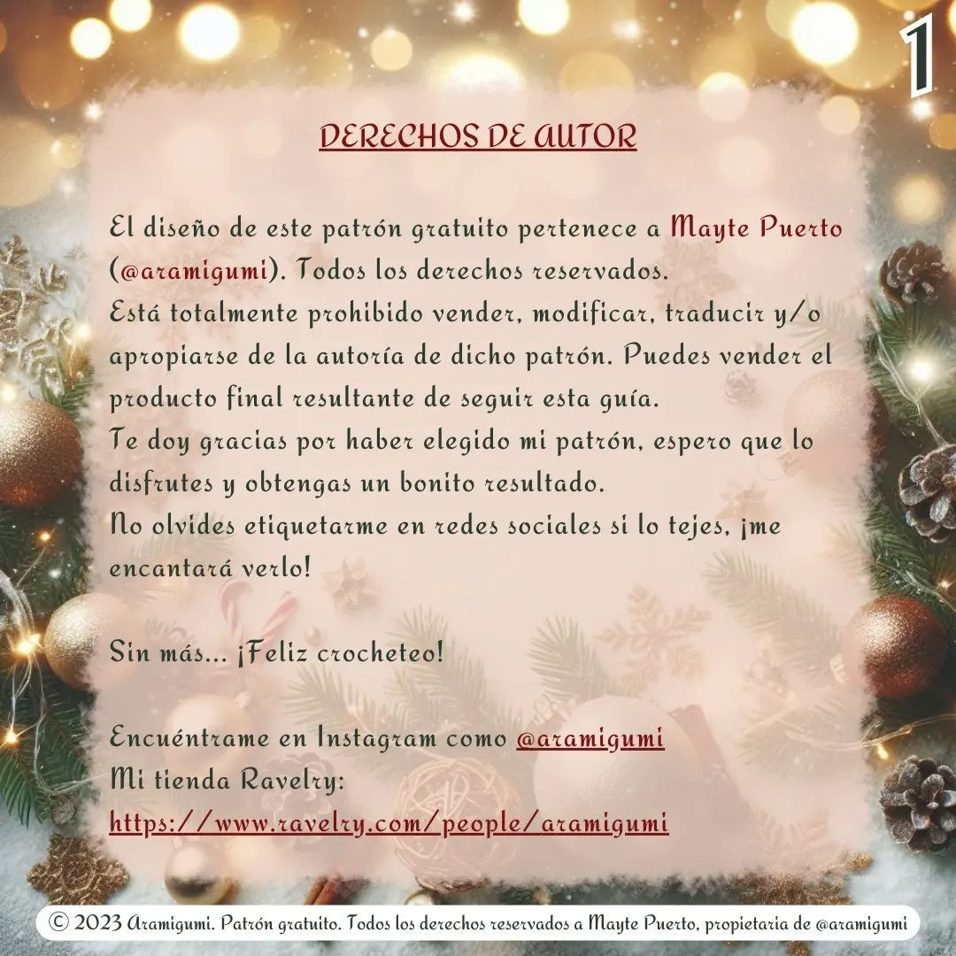 Patrón gratuito de Rodolfo el reno para Navidad