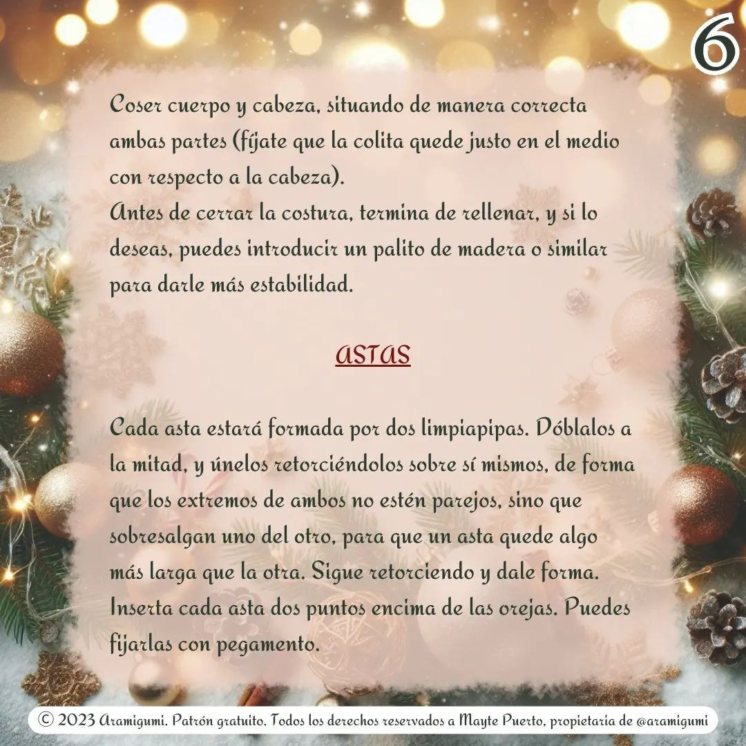 Patrón gratuito de Rodolfo el reno para Navidad