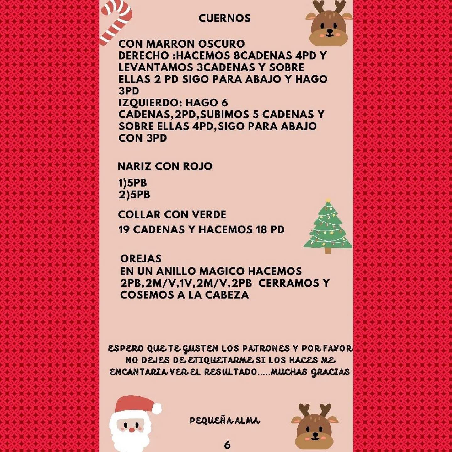 Patrones de muñecos navideños a crochet gratis por Pequeña Alma