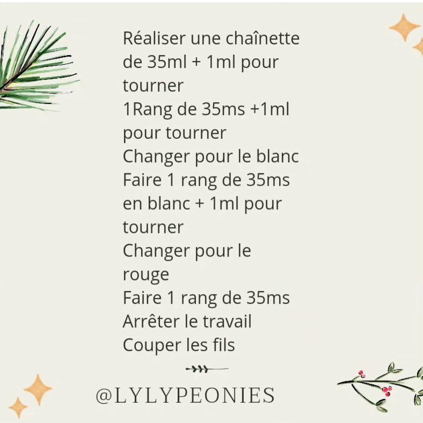Petit ours crocheté avec sapins pour Noël festif