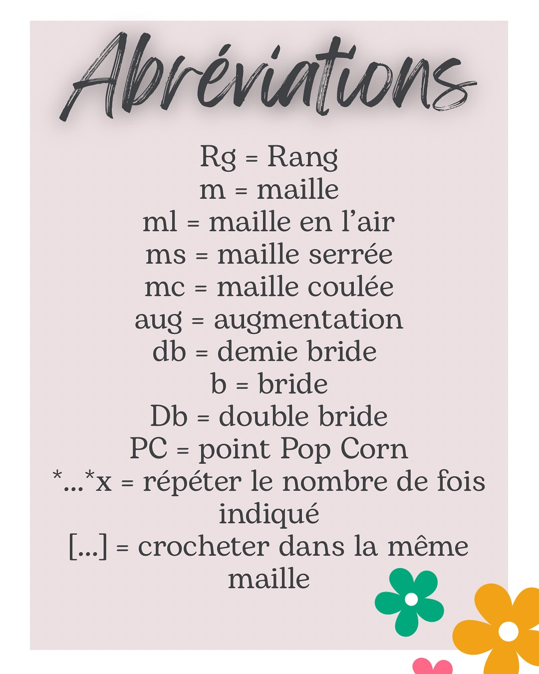 Porte-clés au crochet avec fleur et fruits colorés