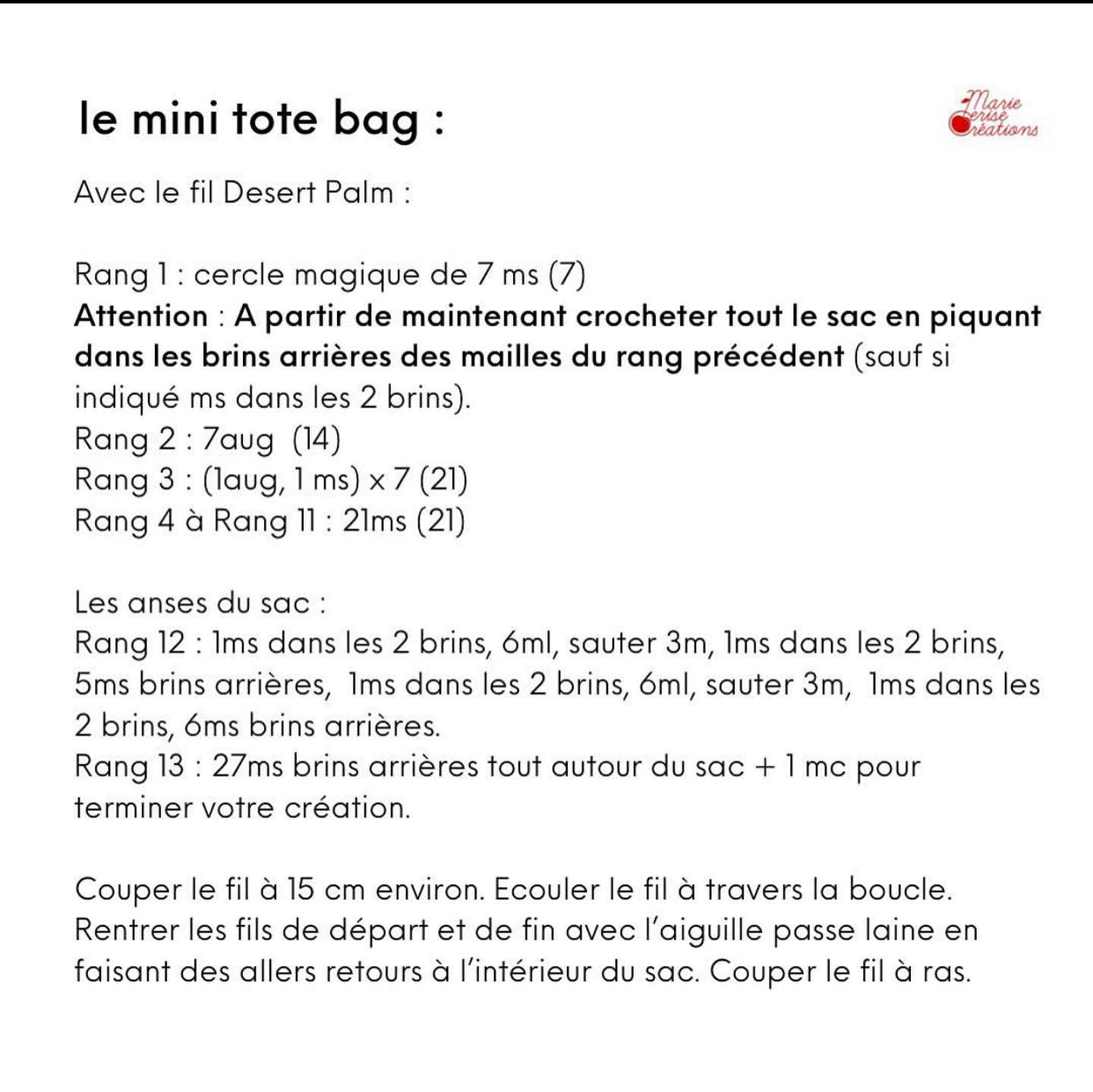 Porte-clés crochet cerises pour fête des Mères