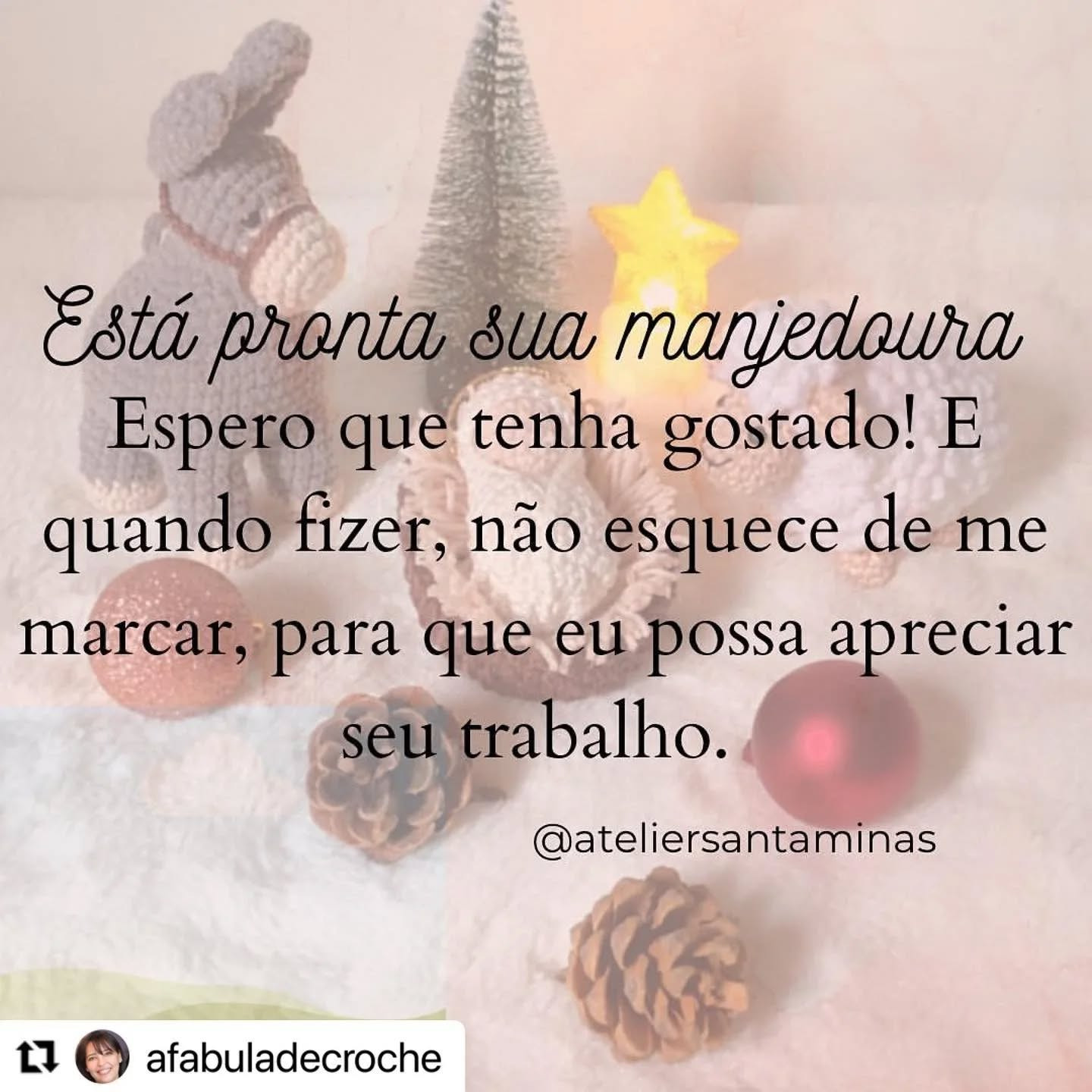 Presépio de Natal em Crochê: Receita Grátis e Charmosa