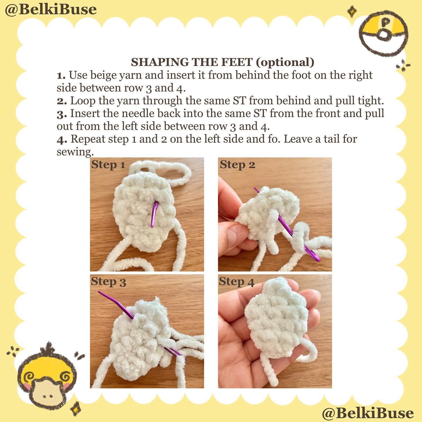 Psyduck Crochet Pattern: Create Your Own Adorable Plush Toy
