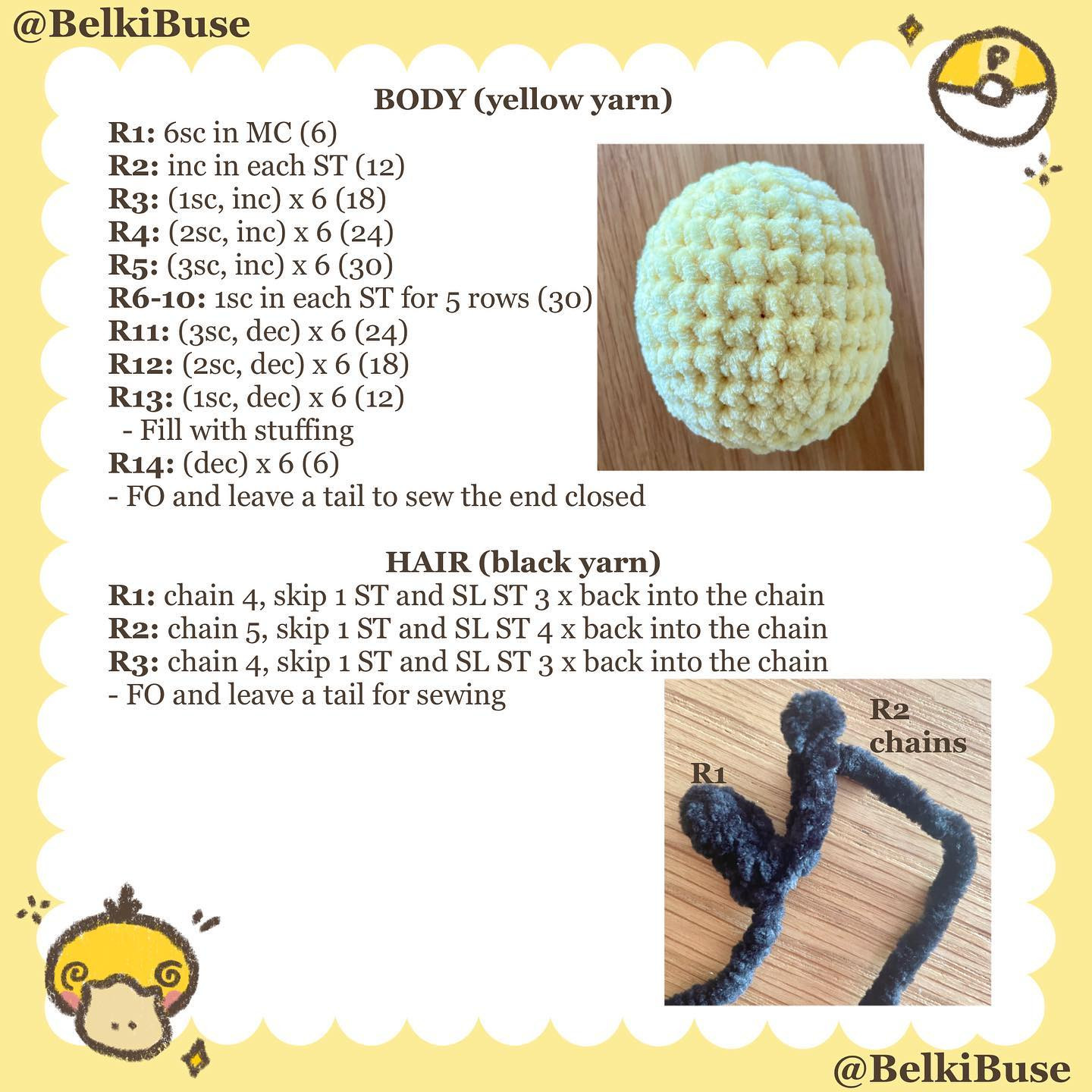 Psyduck Crochet Pattern: Create Your Own Adorable Plush Toy