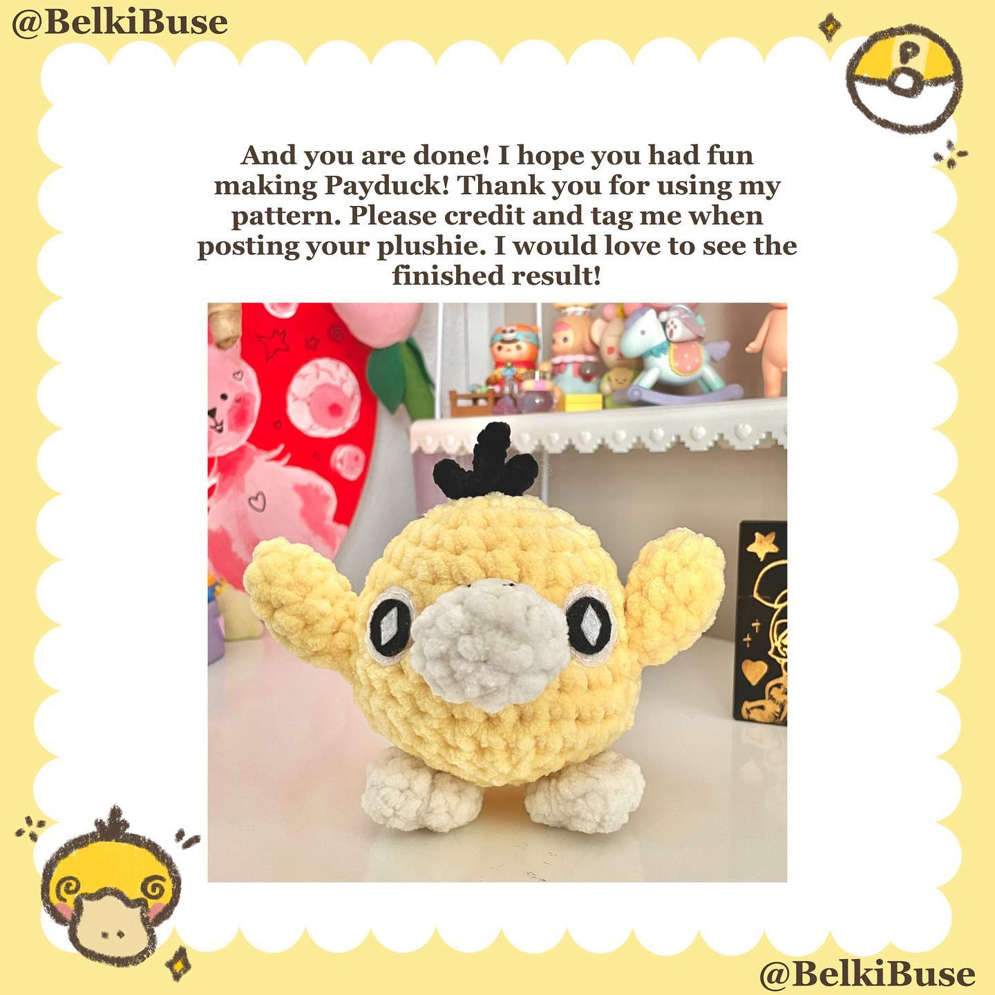 Psyduck Crochet Pattern: Create Your Own Adorable Plush Toy