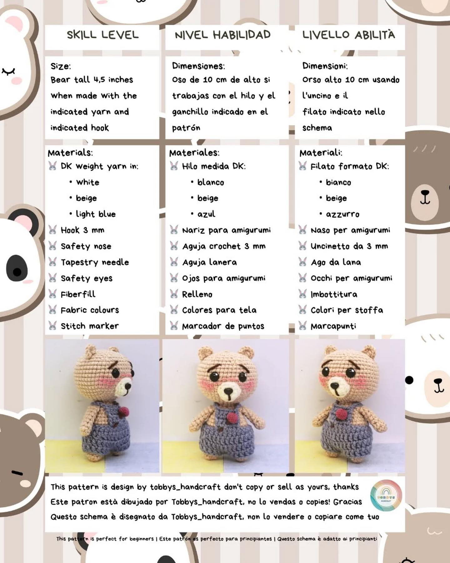 Quick and Easy Crochet Bear Pattern for Beginners