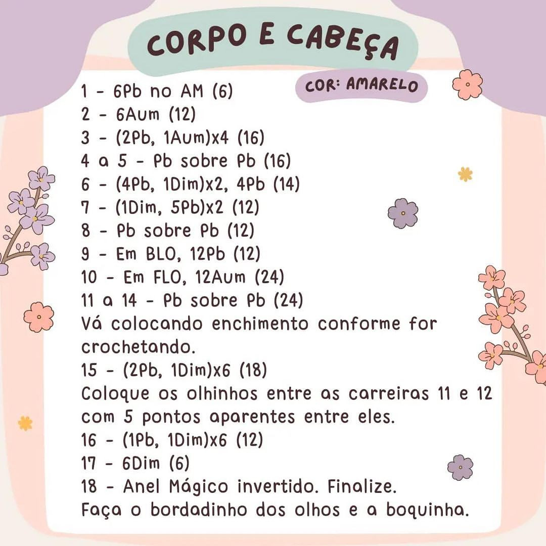 Receita de Amigurumi: Borboleta Fifi Colorida e Fofa