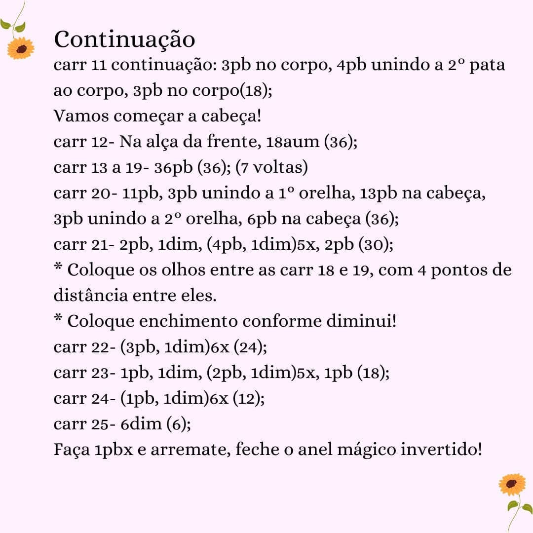 Receita de Amigurumi de Unicórnio da Agnes - Passo a Passo Grátis