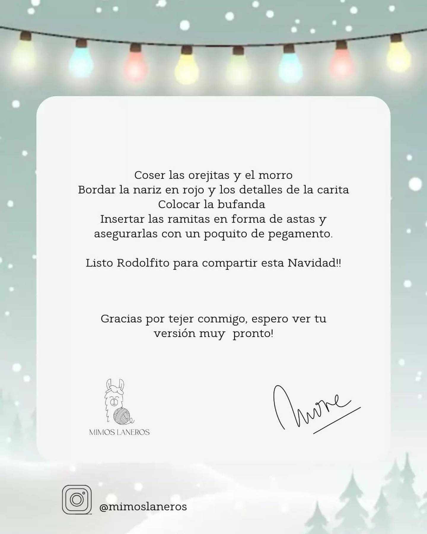 Reno navideño de crochet con bufanda roja encantadora