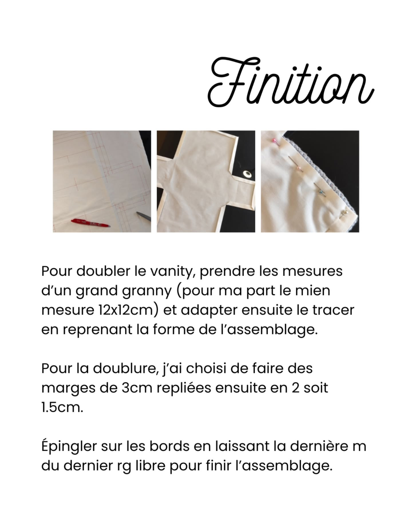 Sac à tricot en granny carré pour débutants