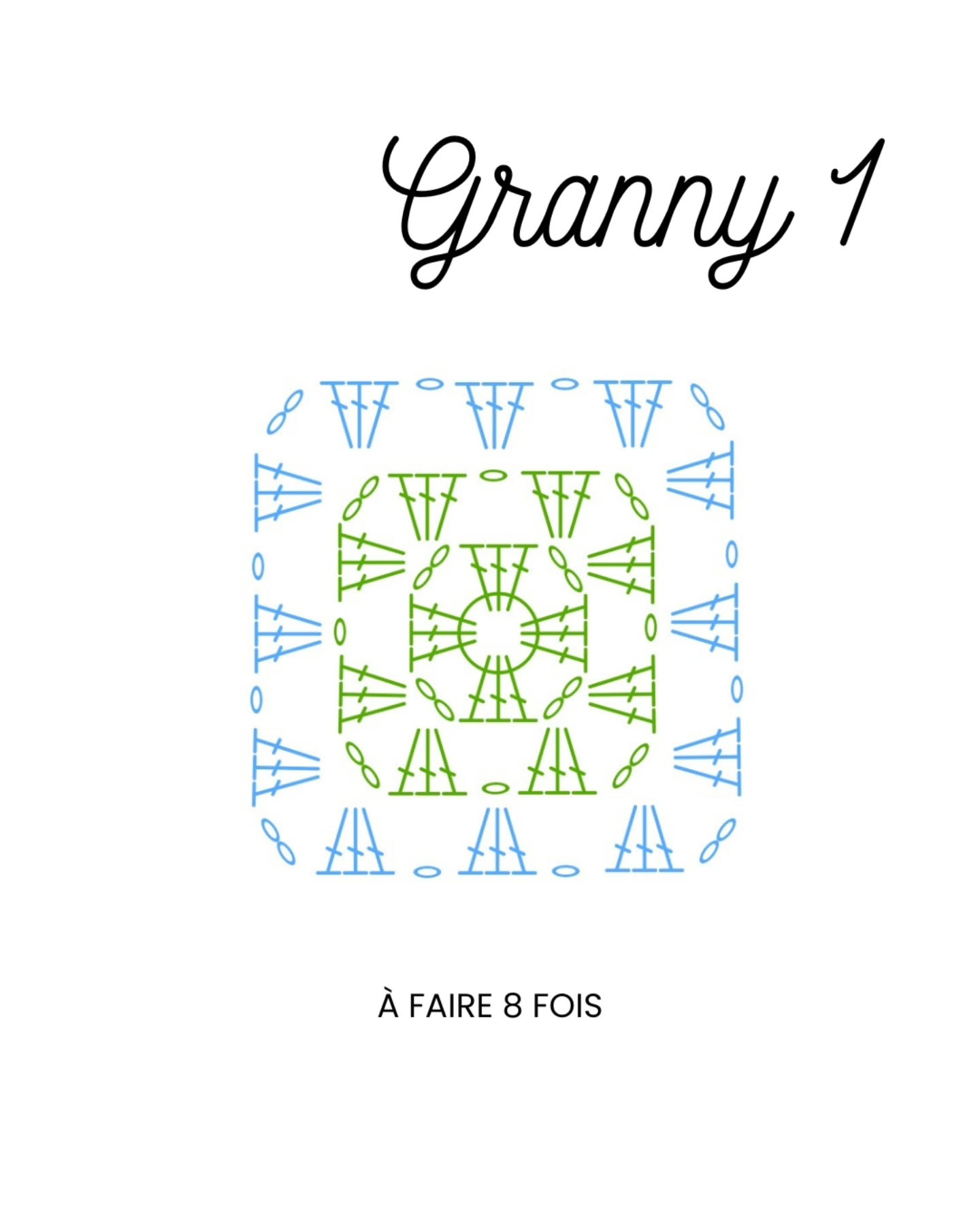 Sac à tricot en granny carré pour débutants