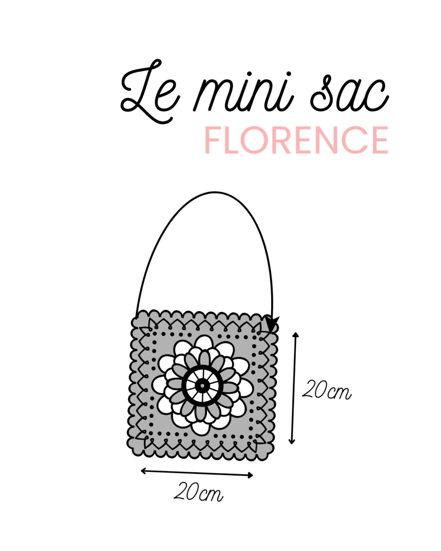 Sac en crochet granny carré pour débutants