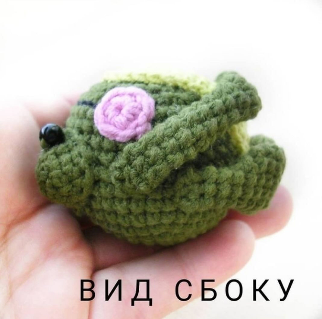 Счастливая лягуха - бесплатный узор для вязания