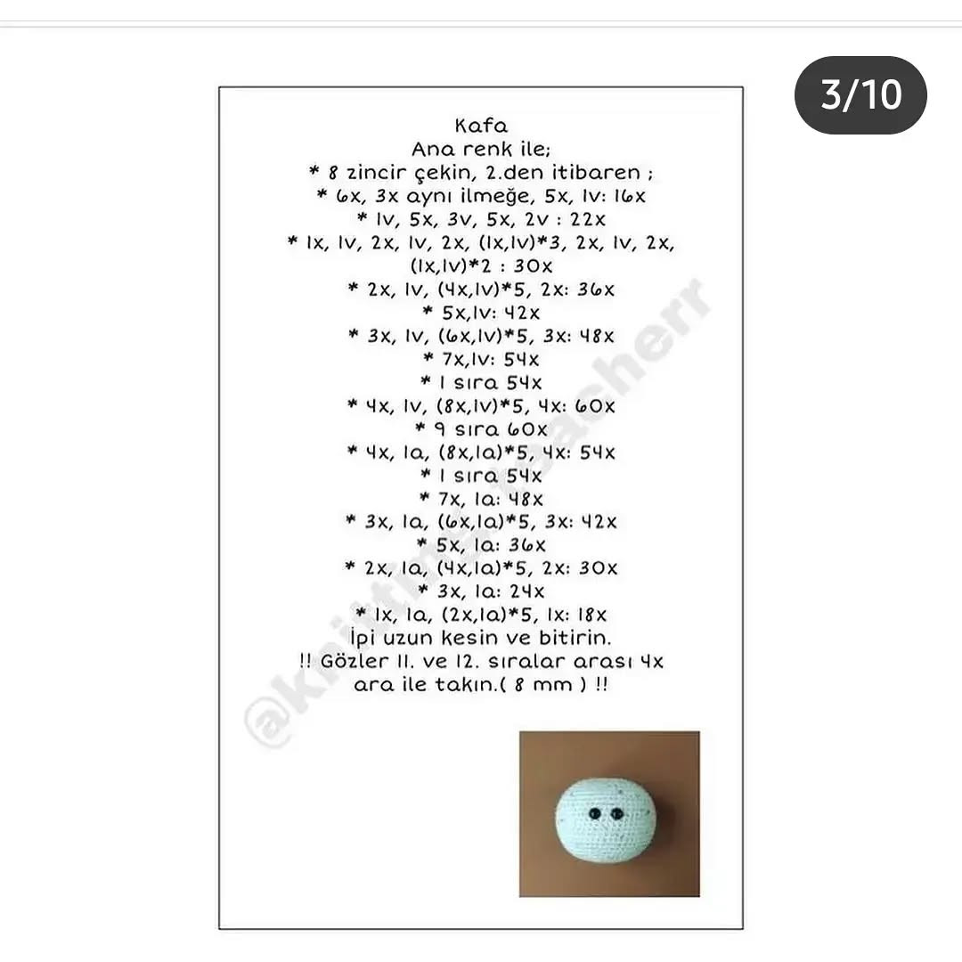 Sevimli Amigurumi İnek Oyuncak Yapımı Tarifi