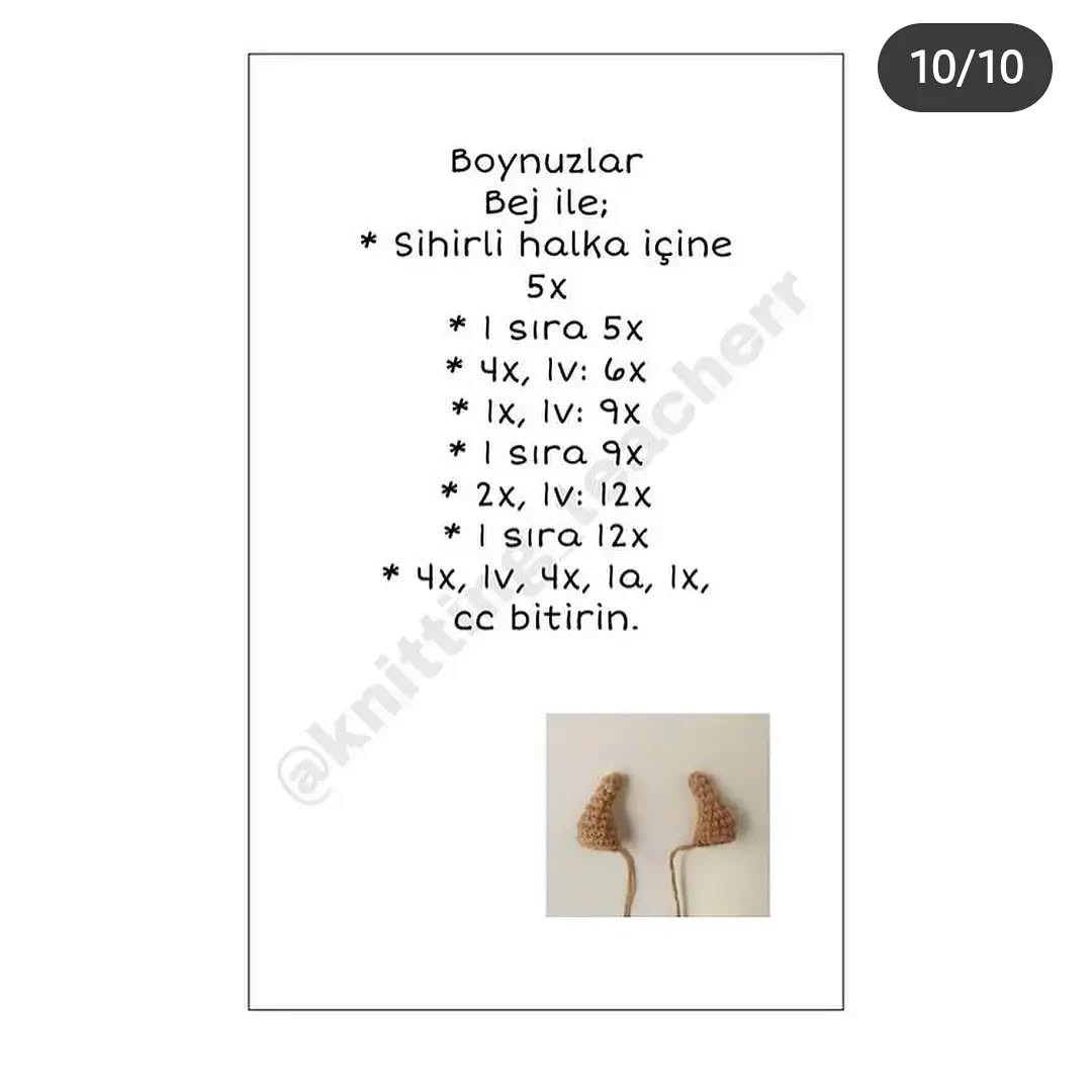 Sevimli Amigurumi İnek Oyuncak Yapımı Tarifi