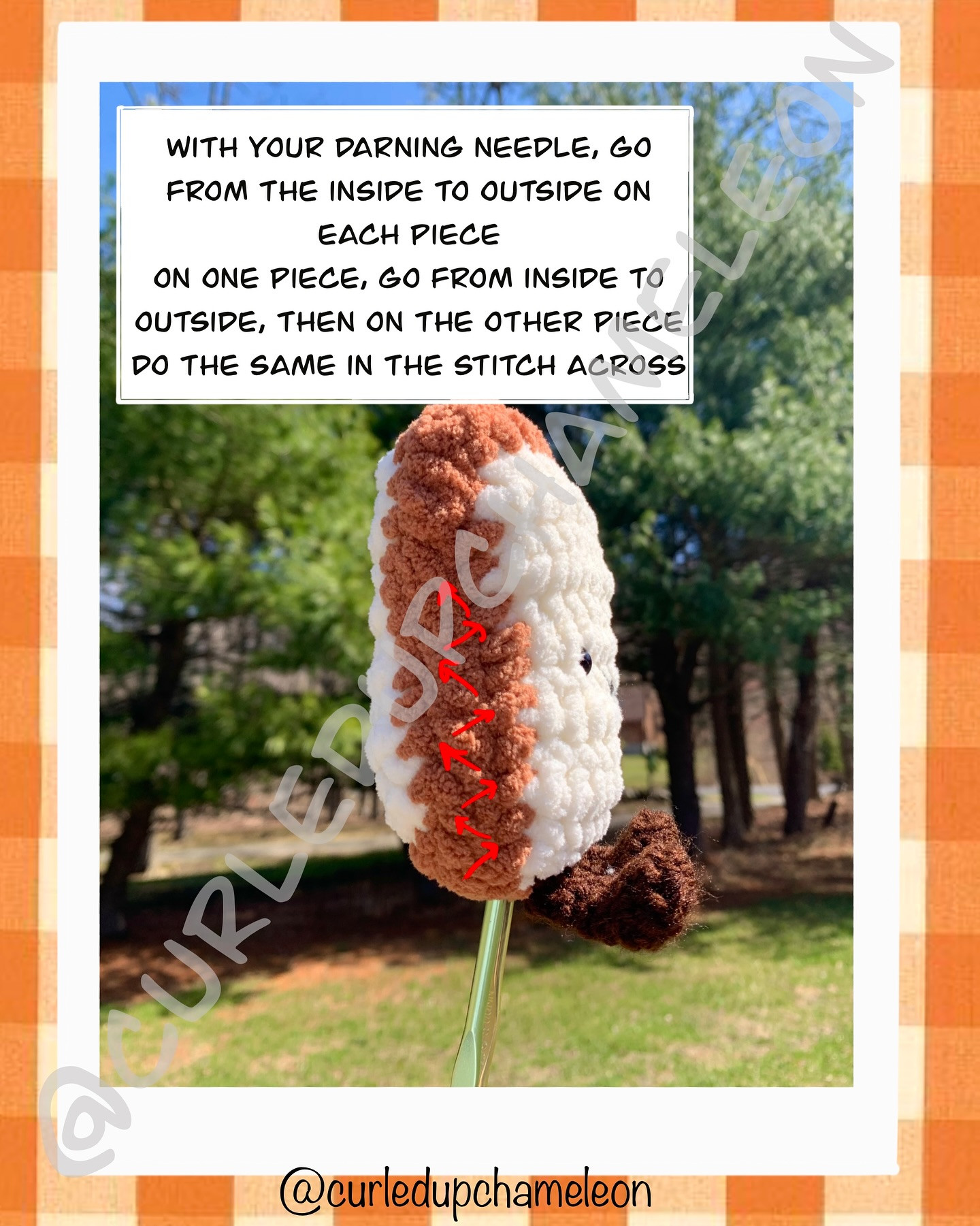 Tommy the Toast Free Crochet Pattern by Curled Up Chameleon