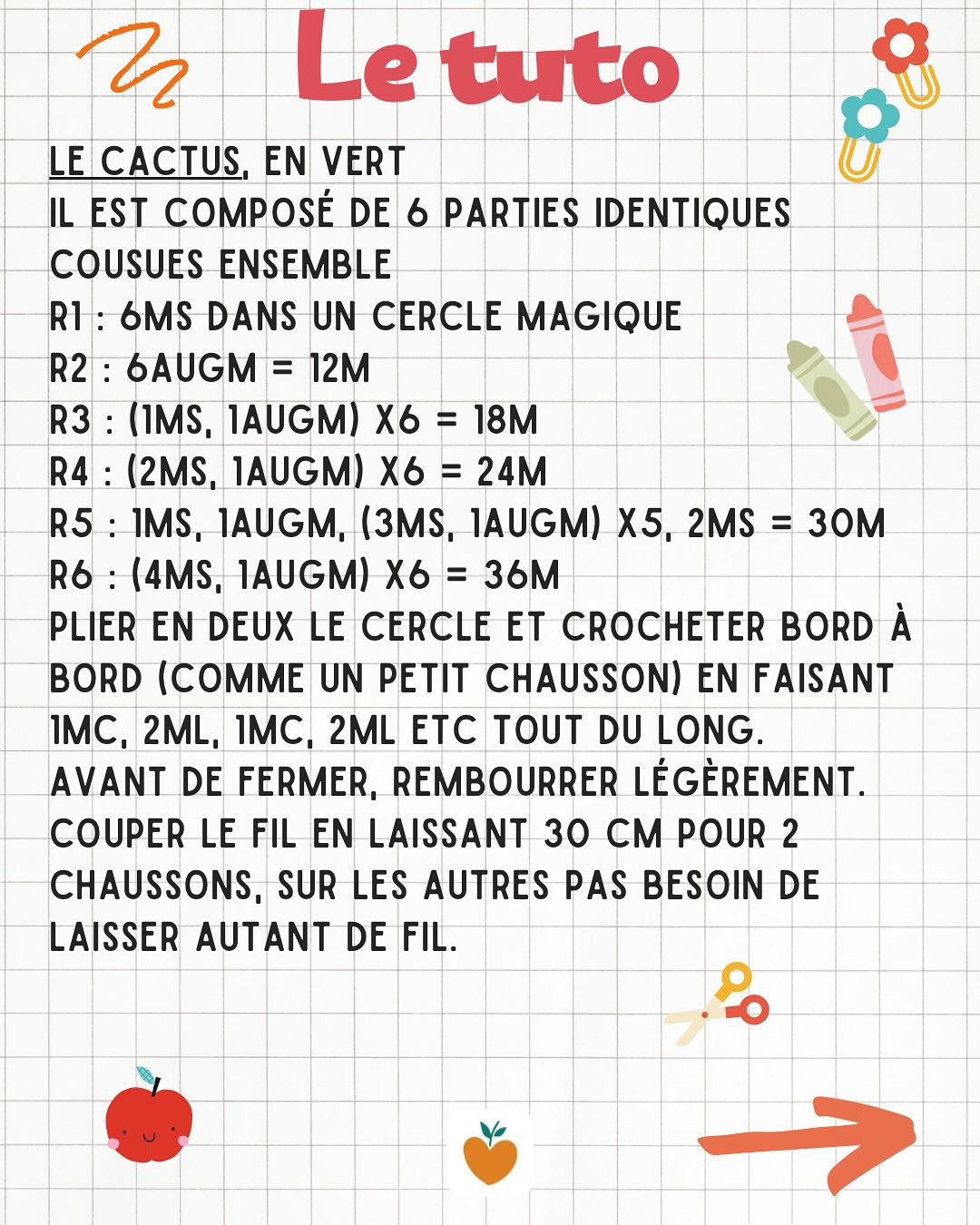 Tutoriel crochet cactus facile pour débutants