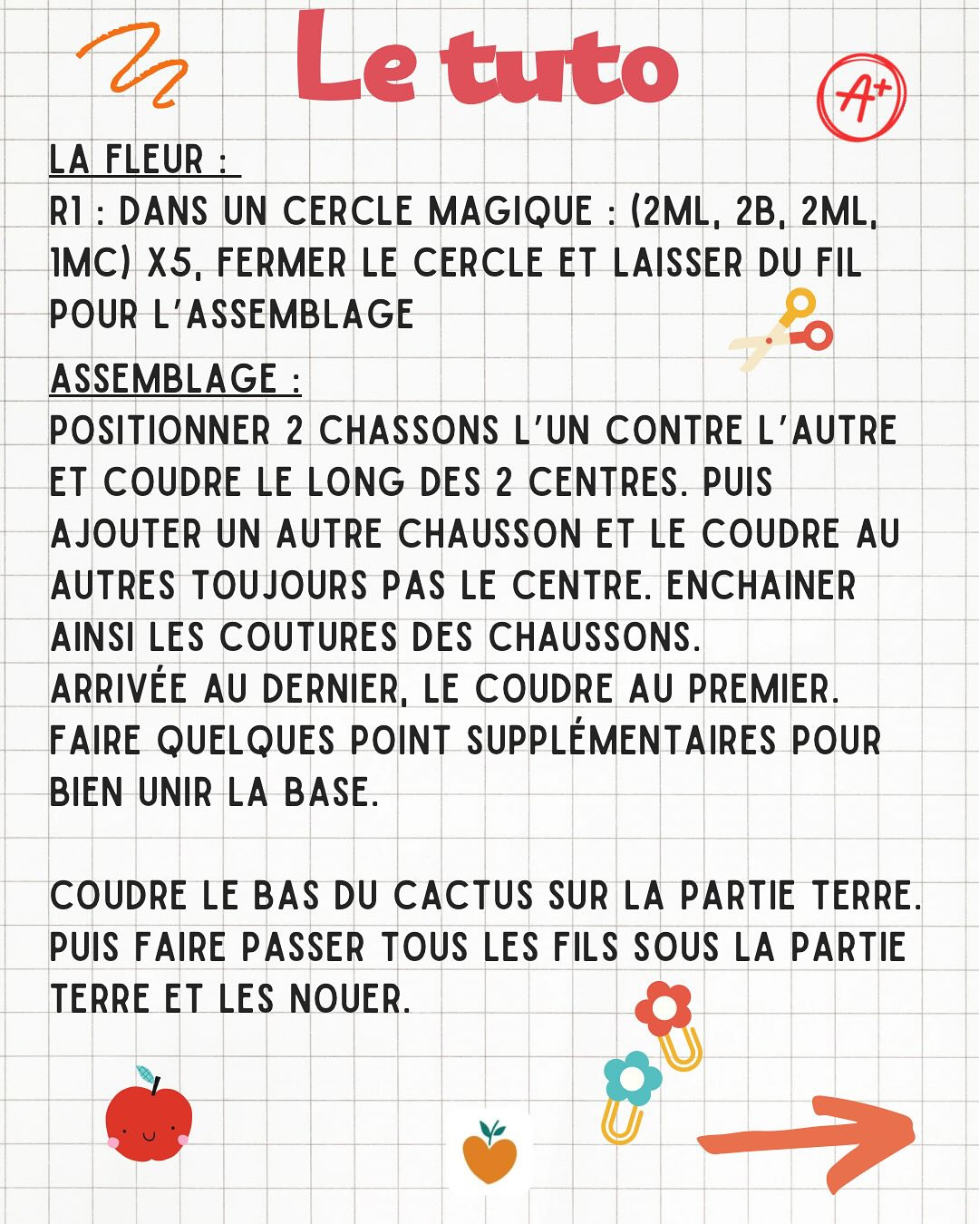 Tutoriel crochet cactus facile pour débutants