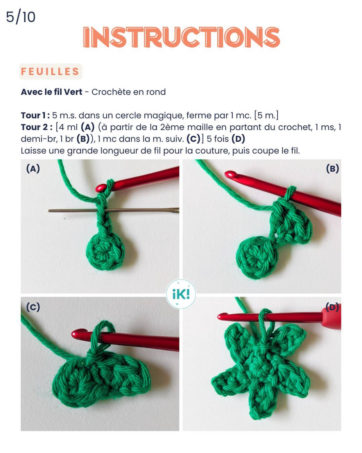 Tutoriel Crochet Fraise et Fleur Porte-clés Gratuit