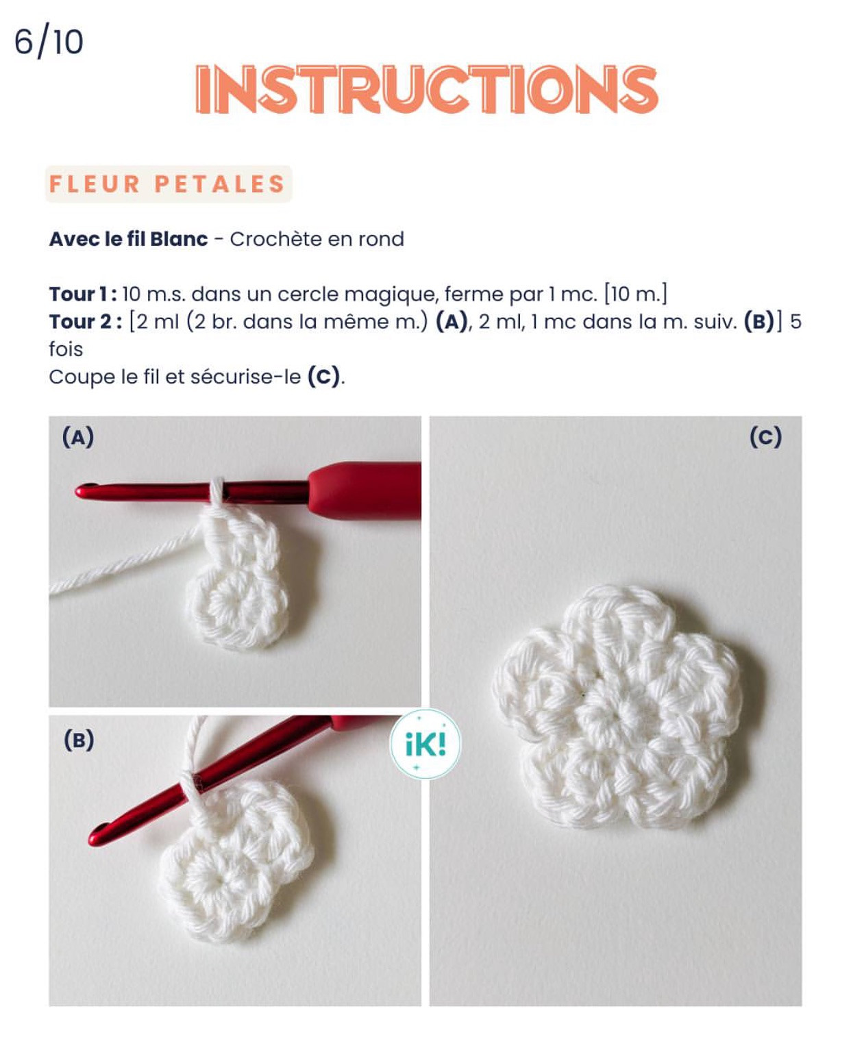 Tutoriel Crochet Fraise et Fleur Porte-clés Gratuit