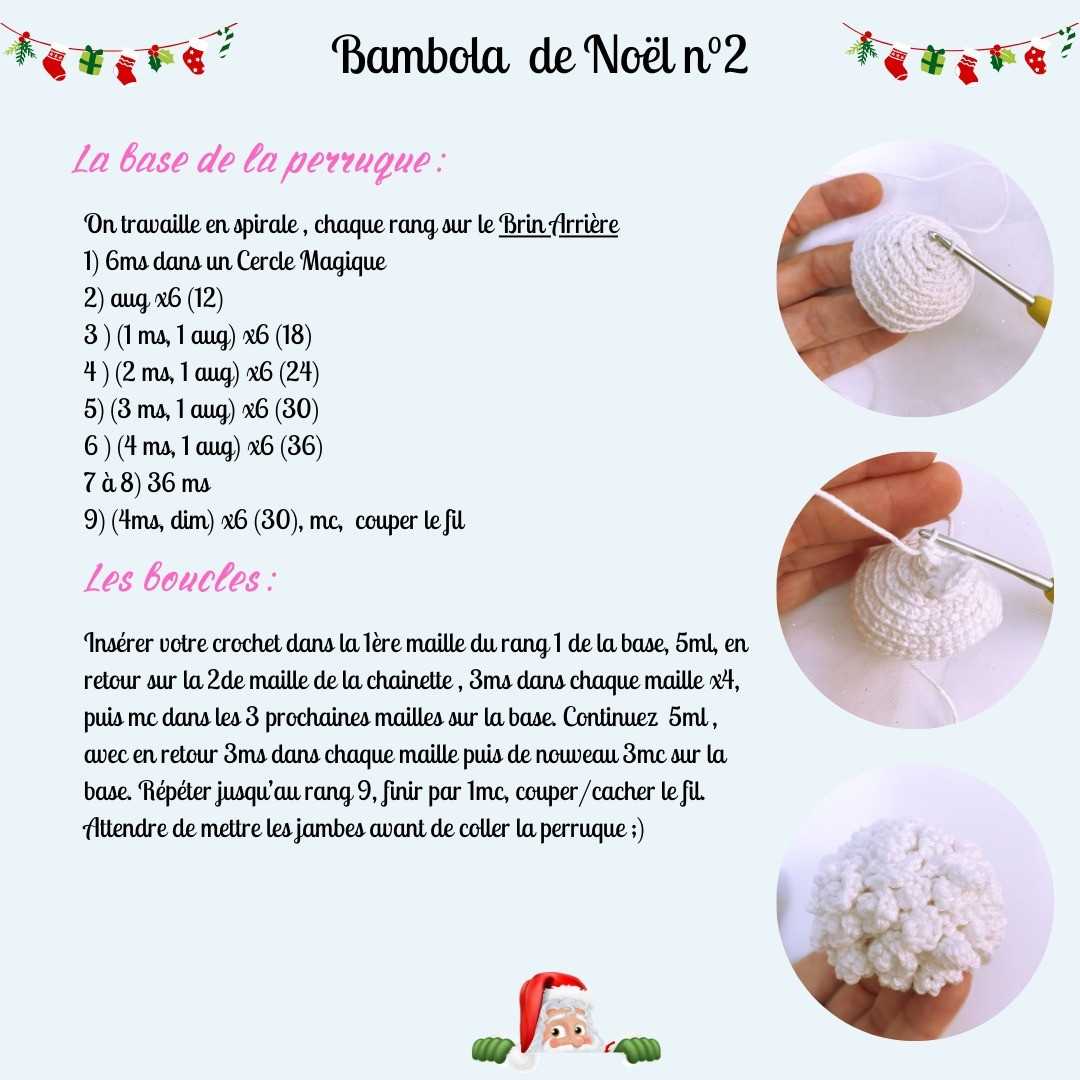 Tutoriel gratuit: Bambola de Noël n°2 par Cat's Créa Crochet