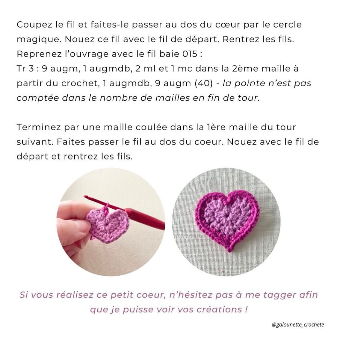 Tutoriel gratuit pour créer un cœur au crochet facilement