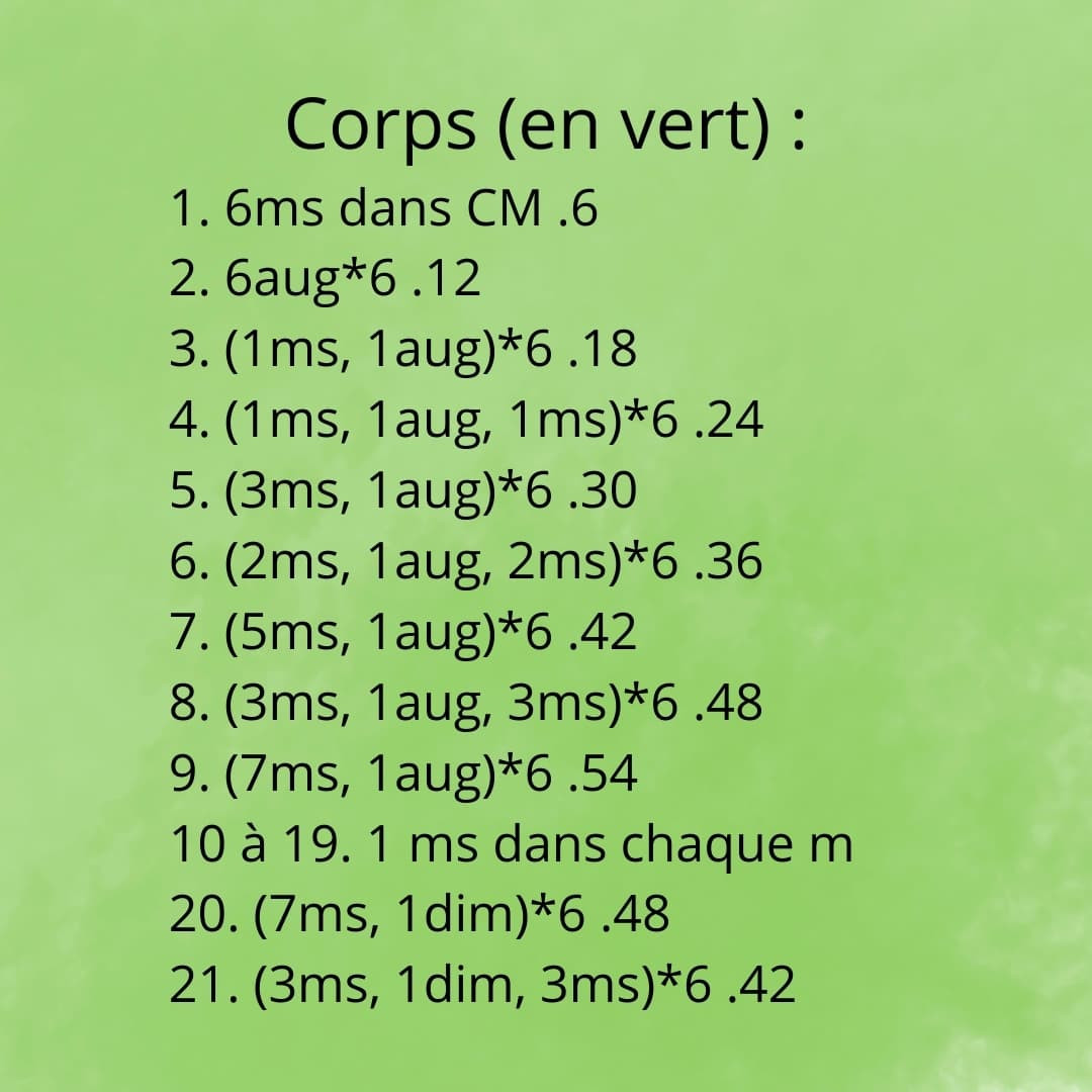 Tutoriel gratuit pour crocheter Bob le monstre amigurumi