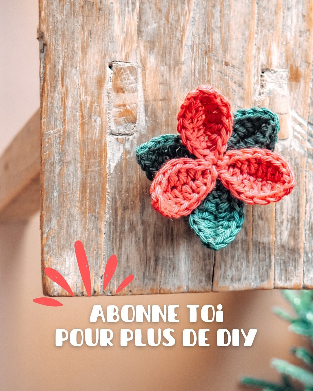 Tutoriel pour crocheter la fleur de Noël en laine
