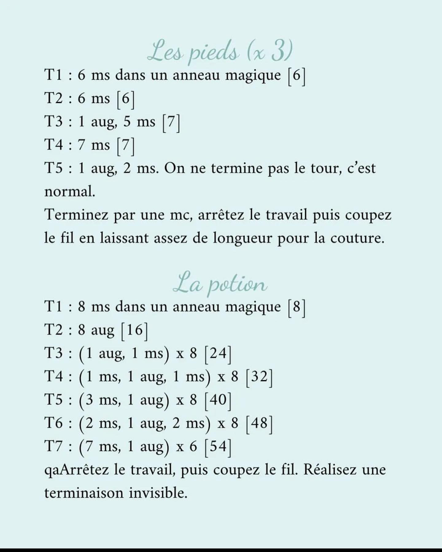 Tutoriel pour crocheter un chaudron magique en laine