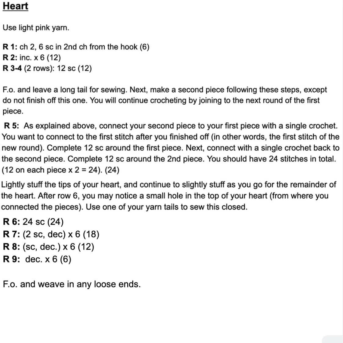 Valentine's Day Elephant Free Crochet Pattern