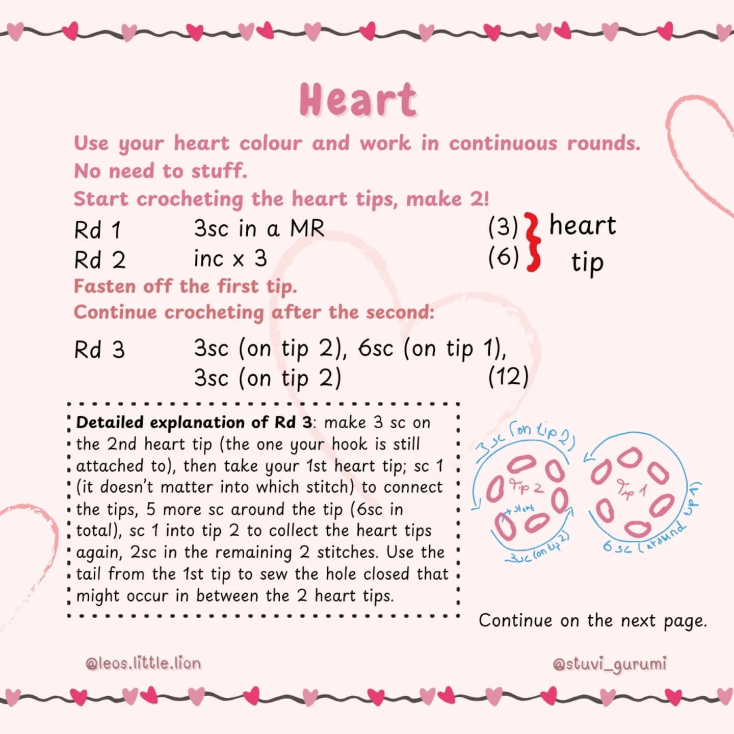 Valentine's Day Gummy Bear Crochet Pattern with Heart