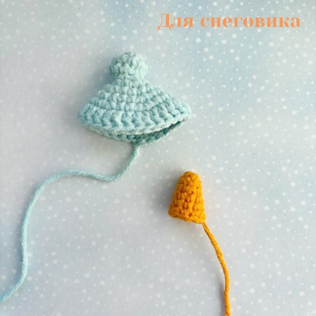 Вязание крючком: снеговик и пингвин елочные игрушки