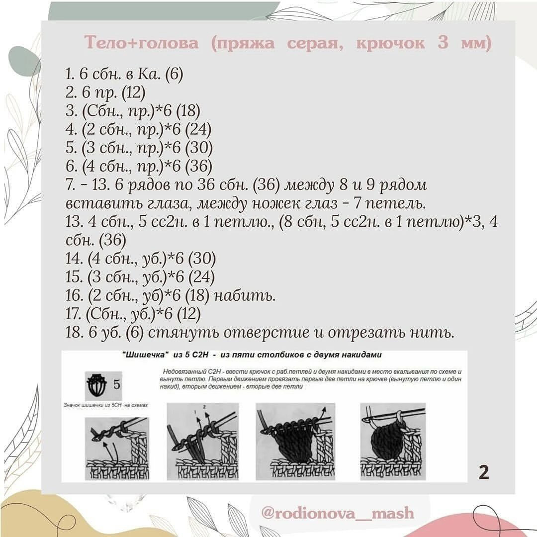 Вязаные пушистые котики: схема для начинающих