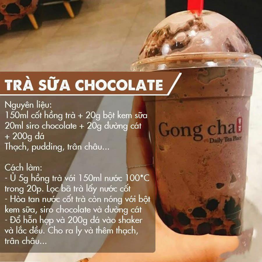 6 công thức trà sữa dễ làm tại nhà