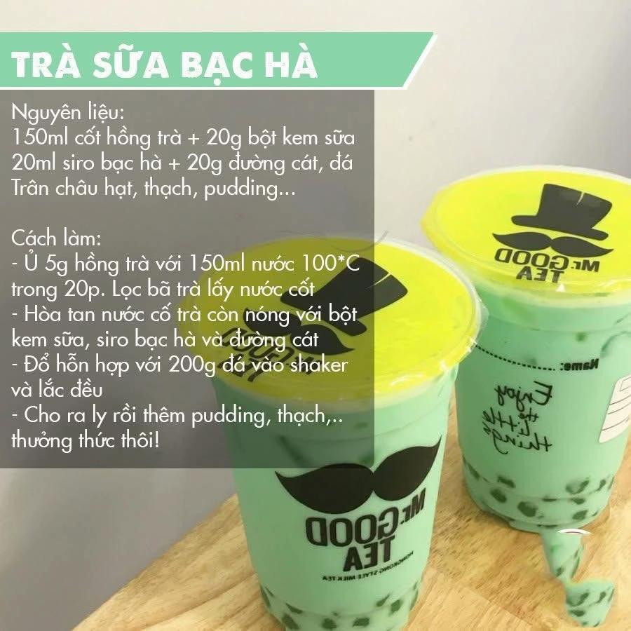 6 công thức trà sữa dễ làm tại nhà
