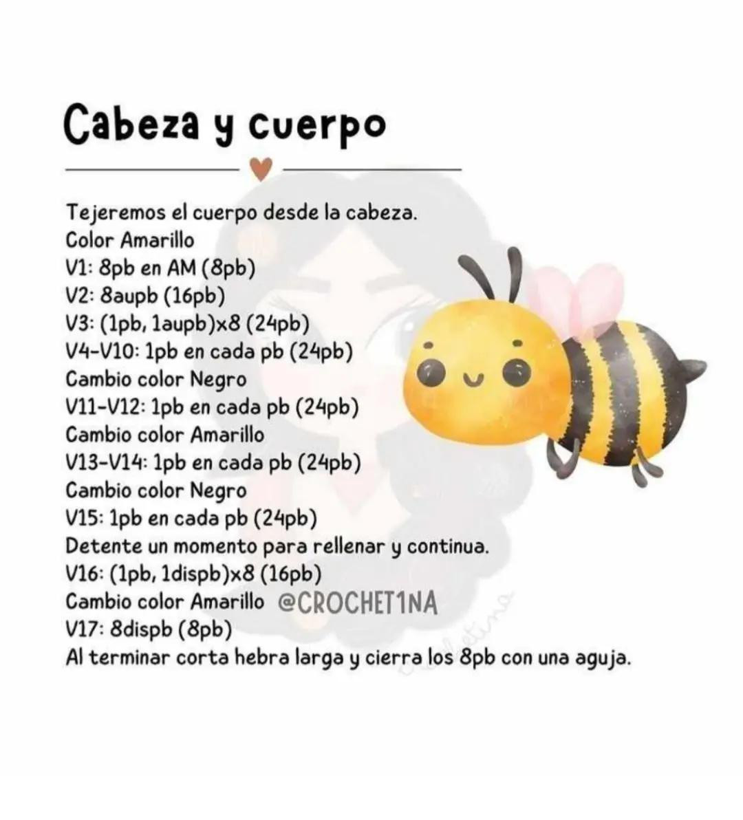 Abeja Amigurumi: Patrón Gratis para Tejer en Casa