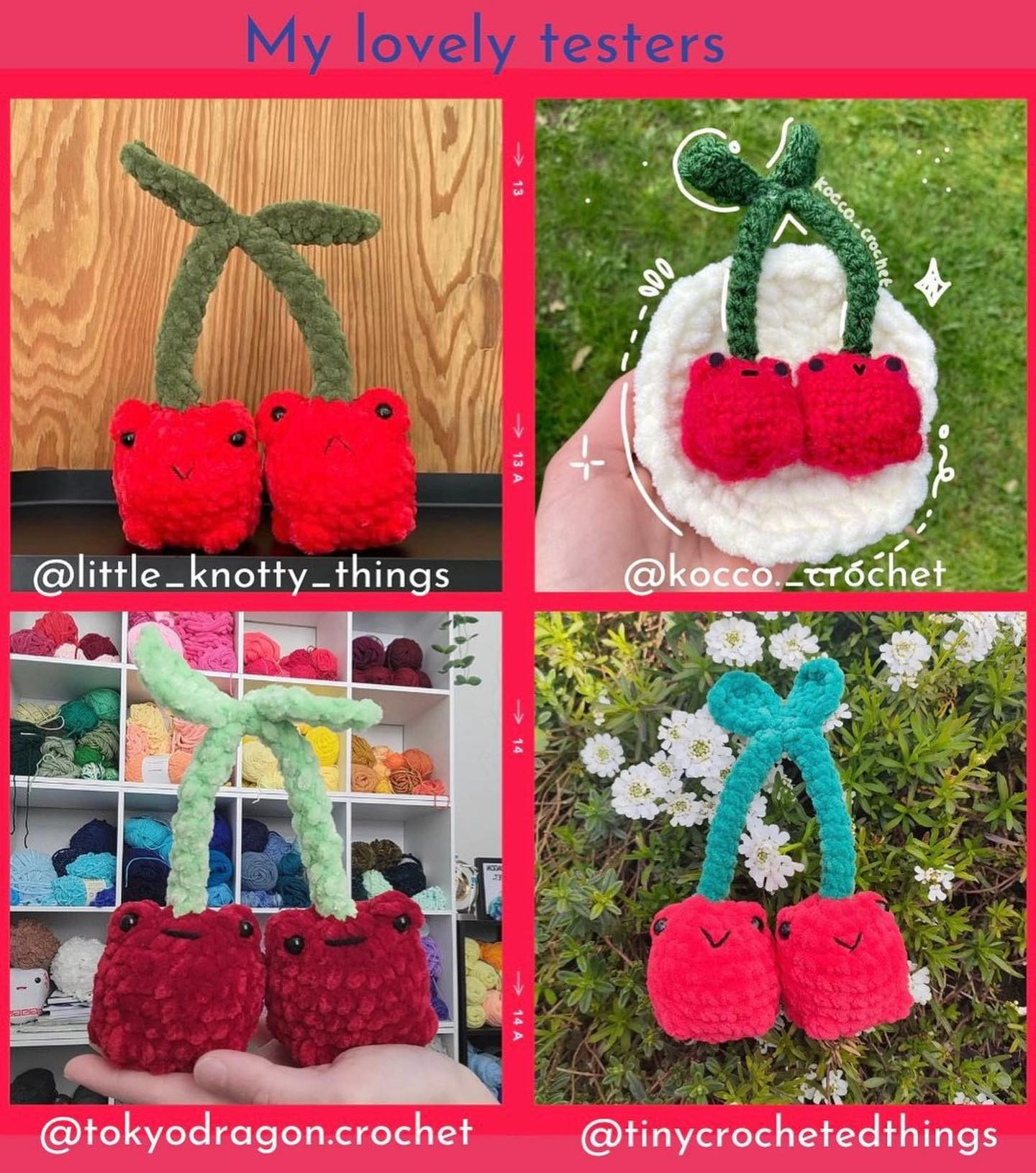 Adorable Cherry Frog Crochet Pattern for Beginners