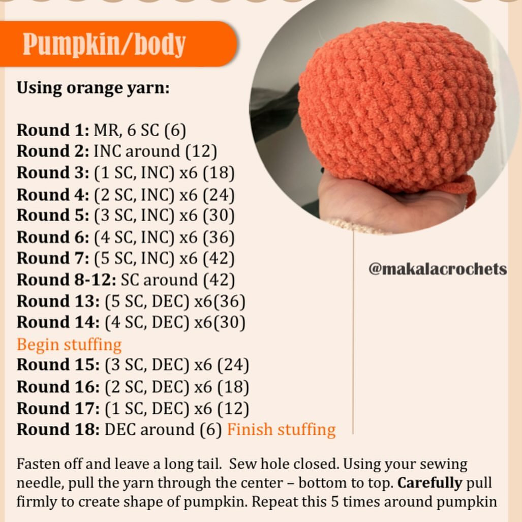 Adorable Crochet Bunny in Pumpkin Costume Free Pattern