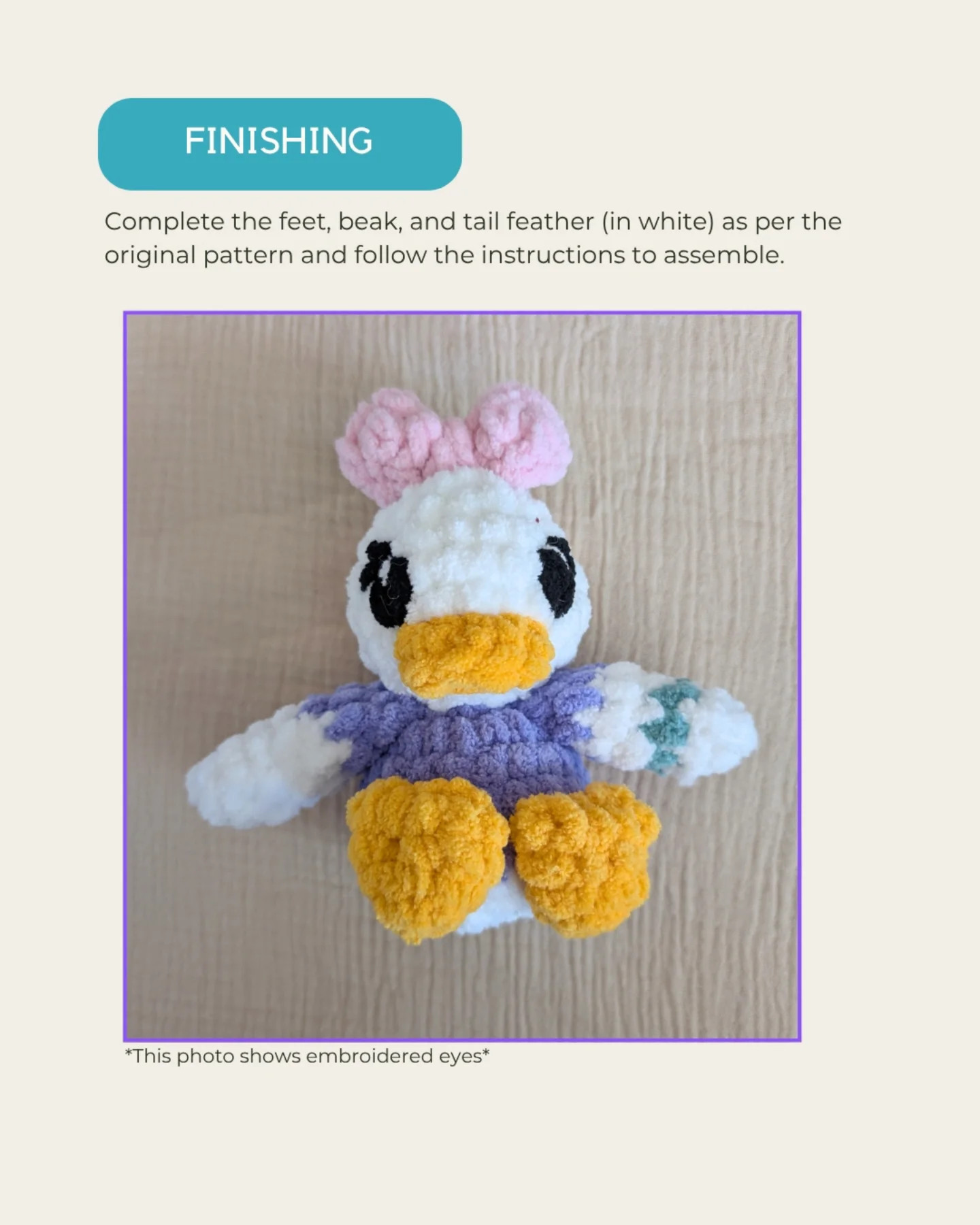 Adorable Crochet Duck Characters Free Pattern