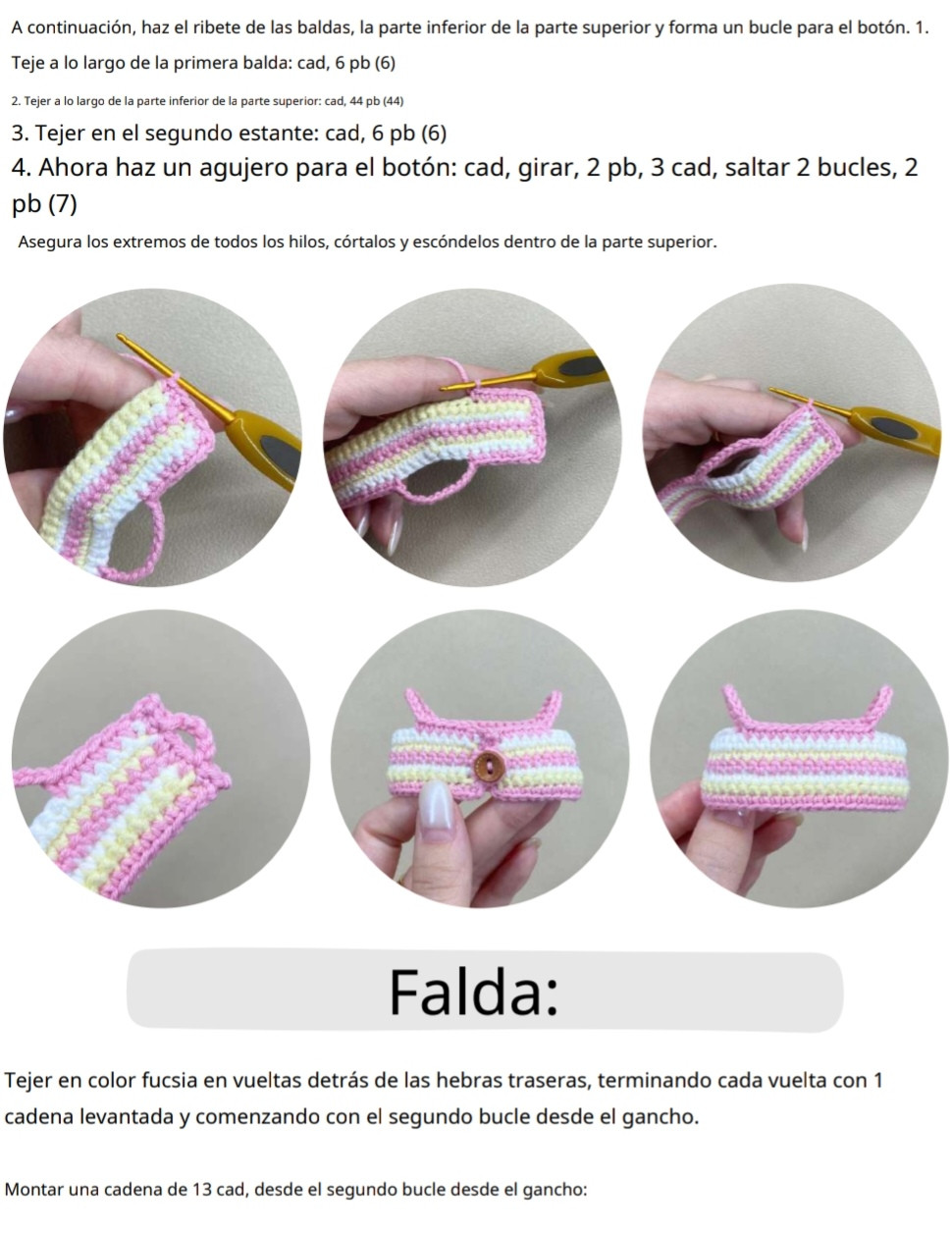 Adorables jirafas de ganchillo con vestido colorido